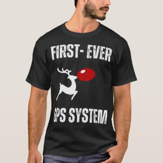 T-shirt Système Gps Drôle Reindeer