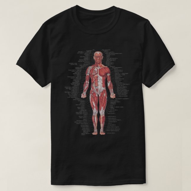 T-shirt Système musculaire du corps humain (Design devant)