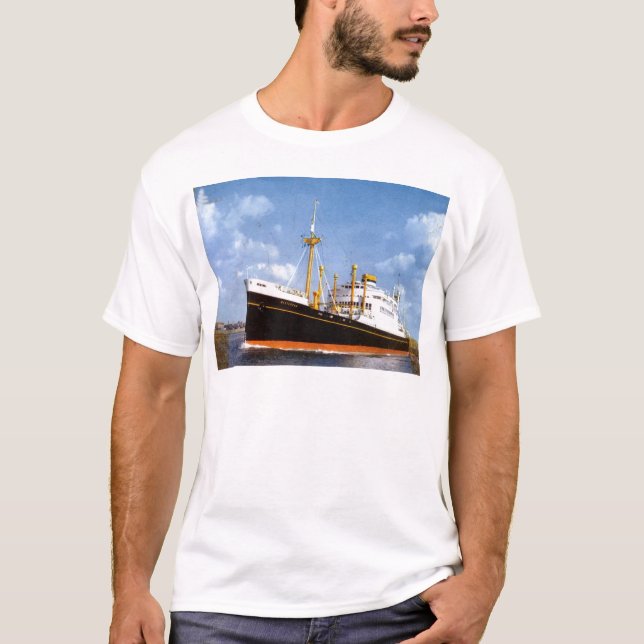 T-shirt Système mv Weserdam, ligne de la Hollande Amérique (Devant)