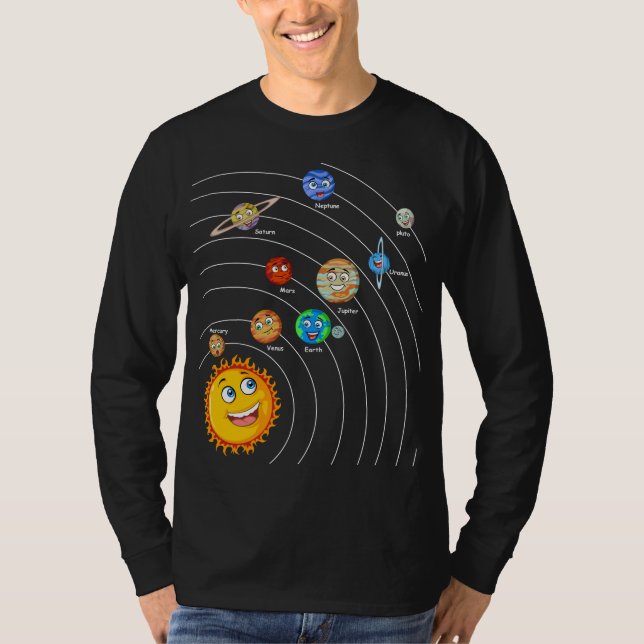 T-shirt Système solaire (Devant)