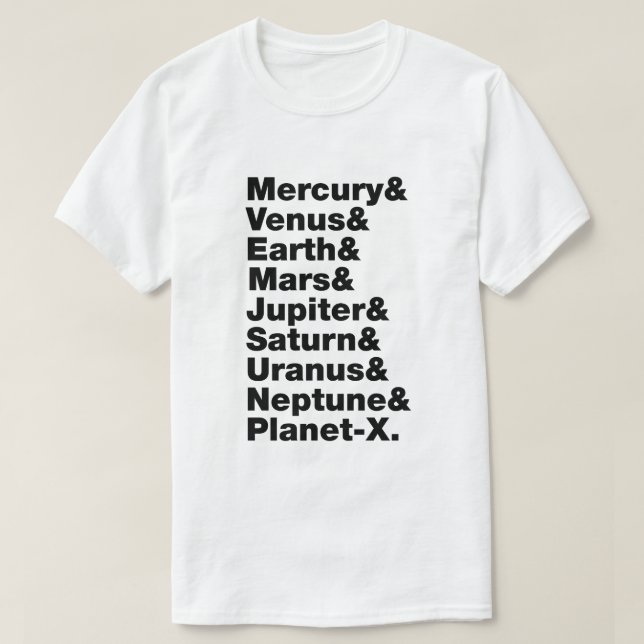 T-shirt Système solaire (Design devant)