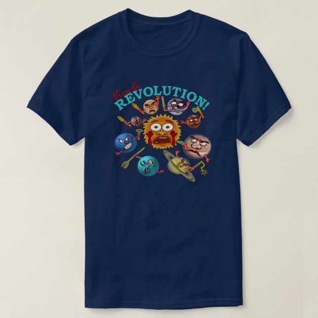 T-shirt Système solaire de planète d'astronomie drôle de (Design devant)