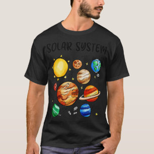 T-shirt Système solaire Planètes Astronomie Space Science 