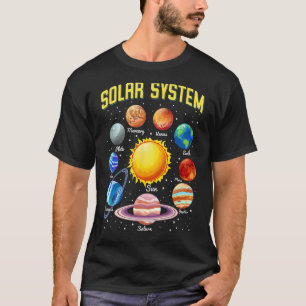 T-shirt Système solaire Planètes Sciences pédagogiques Esp