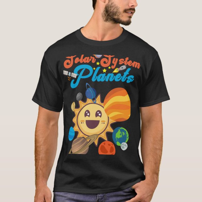 T-shirt Système solaire Planètes Space Science Education G (Devant)