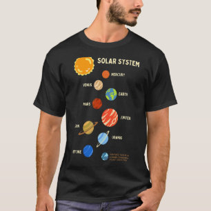 T-shirt Système Solaire Planètes spatiales Pour Enfants So