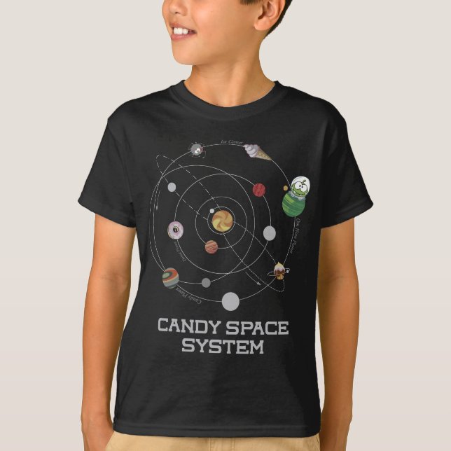 T-shirt Système spatial Om Nom (Devant)