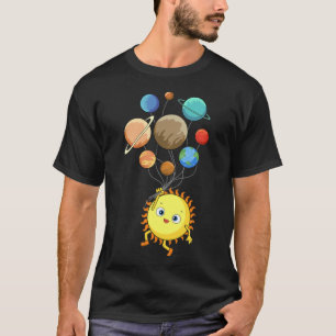 T-shirt Systèmes solaires Planètes Astronomie Spatiale
