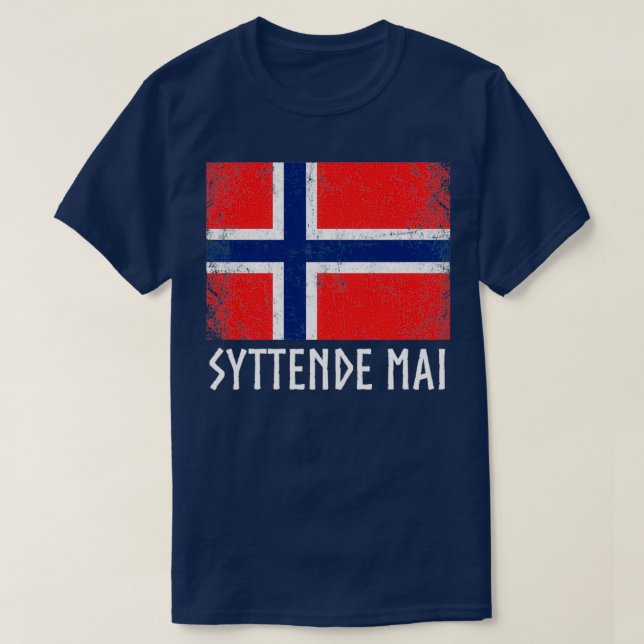 T-shirt Syttende Mai Norvège norvégienne 4 (Design devant)