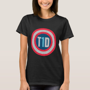 T-shirt T1d Diabétique Type 1 Sensibilisation au diabète H