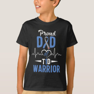 T-shirt T1d Fière Papa Diabète Sensibilisation Type 1 Insu