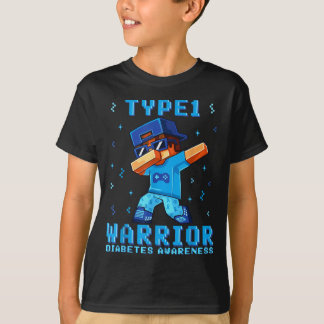 T-shirt T1d Guerrier Sensibilisation au diabète de type 1