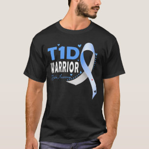 T-shirt T1D Guerrier - Type 1 Sensibilisation au diabète D