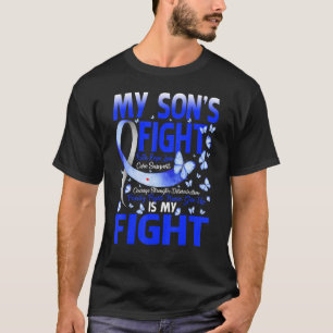 T-shirt T1D Maman Papa Parents My Son's Fight Type 1 Diabè
