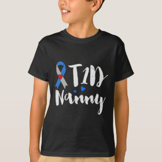 T-shirt T1D Nanny Type 1 Cadeaux de sensibilisation au dia