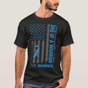 T-shirt T1D Papa of Warrier Type 1 diabétique