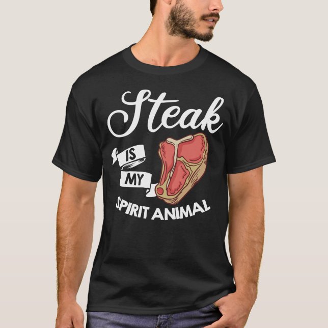 T-shirt T-Bone Steak Gift Ribeye House (Devant)