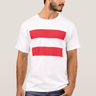 T-shirt T Chemise avec Drapeau de l'Autriche