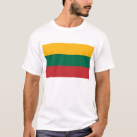 T Chemise avec drapeau de Lituanie