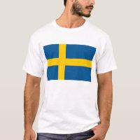 T Chemise avec drapeau de Suède