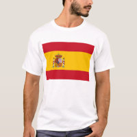 T Chemise avec drapeau d'Espagne