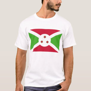 T-shirt T Chemise avec drapeau du Burundi