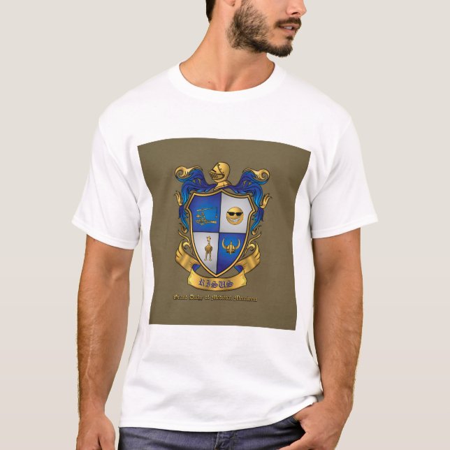 T-shirt T Chemise avec Gold Arrière - plan Grand Duchy cre (Devant)