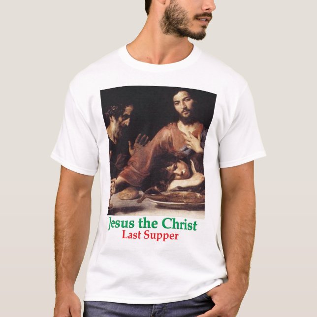 T-shirt T-Chemise Jésus le Christ à la Dernière Cène (Devant)