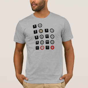 T-shirt T d'hommes d'ascenseur