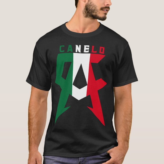 T-shirt T du Mexique de championnat de boxe d'Alvarez des (Devant)