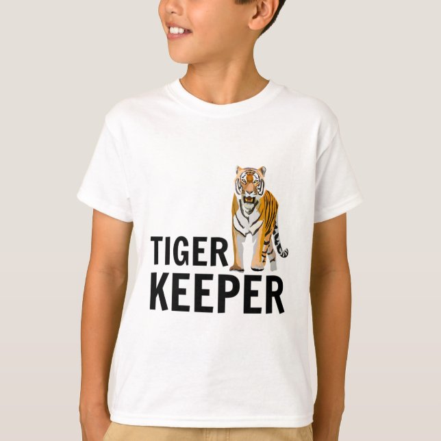 T-shirt T est pour le gardien de tigre (Devant)