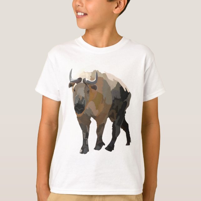 T-shirt T est pour Takin (Devant)