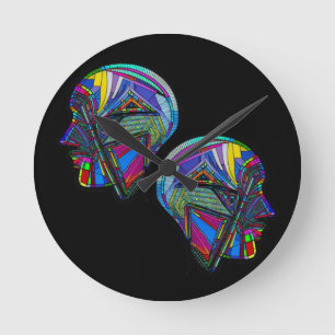 T-Shirt T Horloge Ronde Trivet Jeté Oreiller Robot