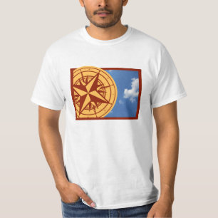 T-shirt T marqué au poncif de base
