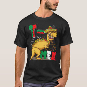 T-shirt T Mex Tacosaurus Rex Taco Cinco De Mayo Dinosaur M