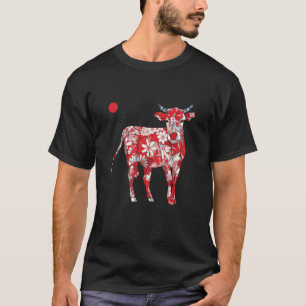 T-shirt T Origami Japonais Bovins de Kobe pour les fans de