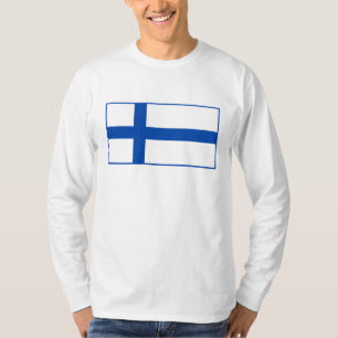 T-shirt T-paita de lippu de Suomen - le drapeau de la