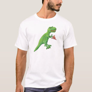 T-shirt T-Rex avec la pizza