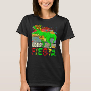 T-shirt T Rex Cinco De Mayo Tyrannosaurus Dinosaur Lets F