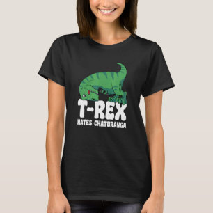 T-shirt T Rex déteste Chaturanga Yoga Bras courtes Dino TR
