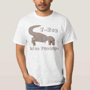 T-shirt T-Rex déteste le dinosaure drôle de forme physiq