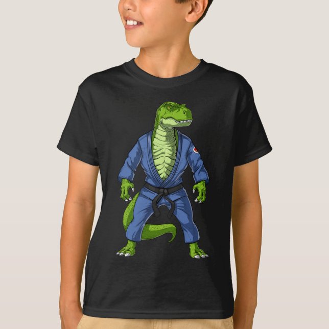 T-shirt T-Rex Dinosaur Jiu-Jitsu (Devant)
