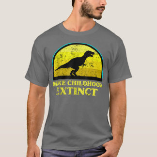 T-shirt T rex Dinosaur Rendre le cancer de l'enfance hors 