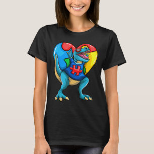 T-shirt T Rex Dinosaur Sensibilisation sur l'autisme Garço