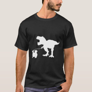 T-shirt T Rex Dinosaur T Rex Marcher Pomera Chien Pomérani