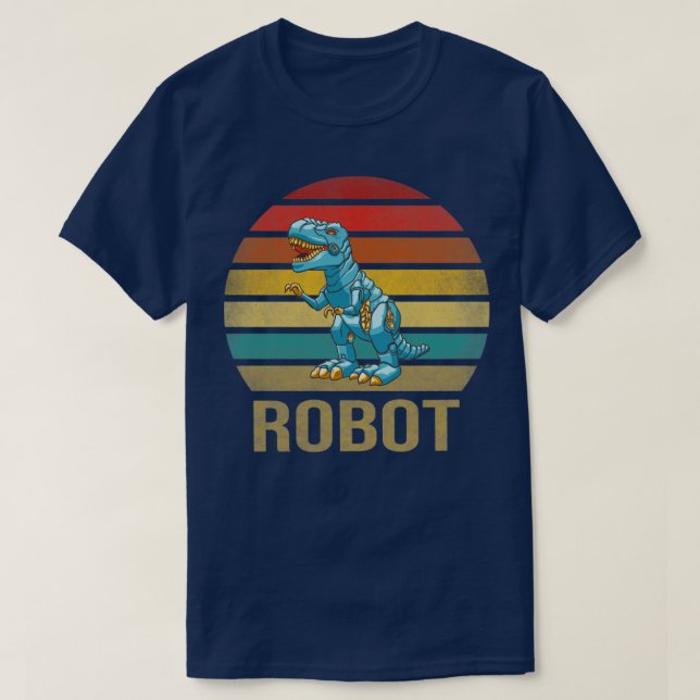T-shirt T Rex Dinosaur TRex Robot Dino RoboRex2 (Design devant)