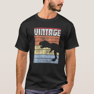 T-shirt T Rex Dinosaur Tyrannosaurus Style rétro Vintage B