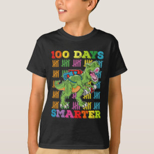 T-shirt T Rex Dinosaure 100 Jours Plus Intelligent École 1
