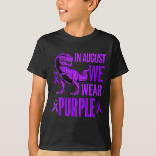 T-shirt T rex Dinosaures En Août Nous Portons Une Surdose 