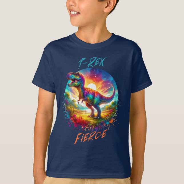 T-shirt T-Rex Fierce (Devant)